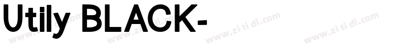 Utily BLACK字体转换